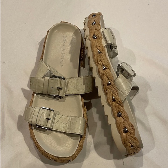 Donald J. Pliner Cream Sandals - Picture 2 of 6